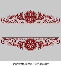 vector vintage floral  background with decorative flowers for design