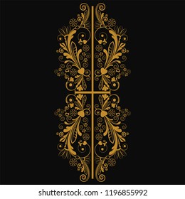vector vintage floral  background with decorative flowers for design