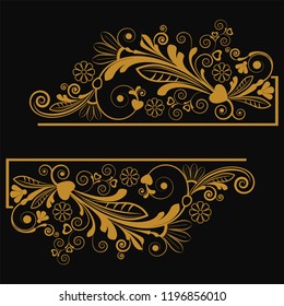 vector vintage floral  background with decorative flowers for design