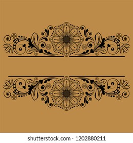 vector vintage floral  background with decorative flowers for design