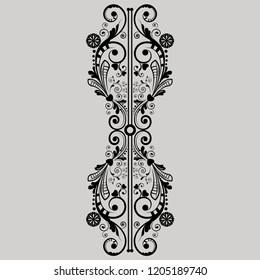 vector vintage floral  background with decorative flowers for design