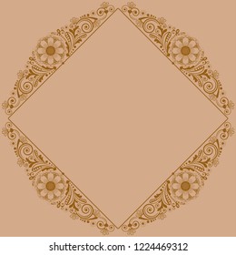 vector vintage floral  background with decorative flowers for design