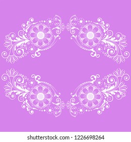 vector vintage floral  background with decorative flowers for design