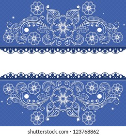 vector vintage floral  background with decorative flowers for design