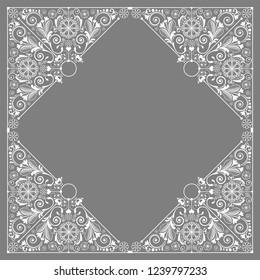 vector vintage floral  background with decorative flowers for design