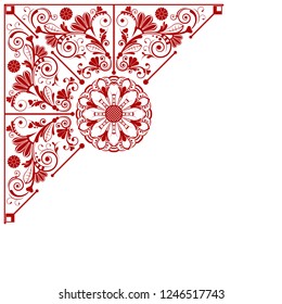 vector vintage floral  background with decorative flowers for design