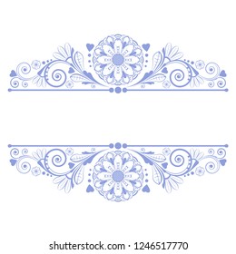 vector vintage floral  background with decorative flowers for design