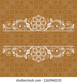 vector vintage floral  background with decorative flowers for design