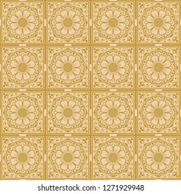 vector vintage floral  background with decorative flowers for design