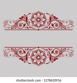 vector vintage floral  background with decorative flowers for design