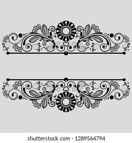 vector vintage floral  background with decorative flowers for design