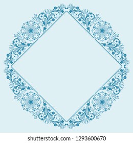 vector vintage floral  background with decorative flowers for design