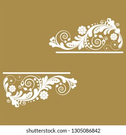 vector vintage floral  background with decorative flowers for design