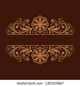 vector vintage floral  background with decorative flowers for design