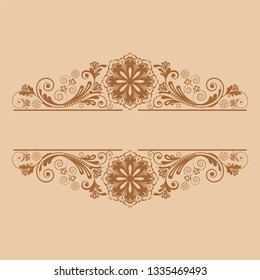 vector vintage floral  background with decorative flowers for design
