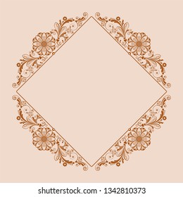 vector vintage floral  background with decorative flowers for design