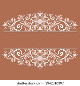 vector vintage floral  background with decorative flowers for design