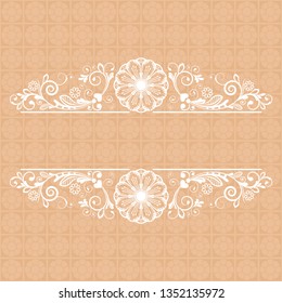 vector vintage floral  background with decorative flowers for design