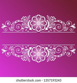 vector vintage floral  background with decorative flowers for design