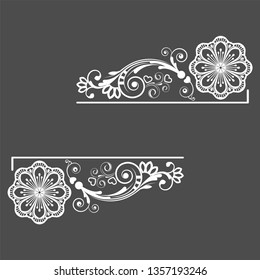 vector vintage floral  background with decorative flowers for design
