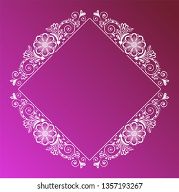 vector vintage floral  background with decorative flowers for design