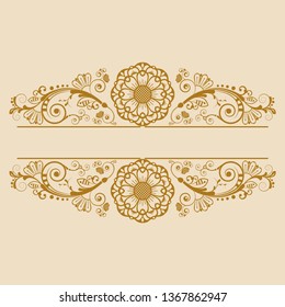 vector vintage floral  background with decorative flowers for design