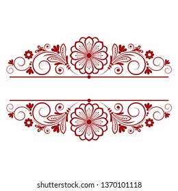 vector vintage floral  background with decorative flowers for design