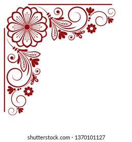 vector vintage floral  background with decorative flowers for design