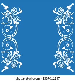vector vintage floral  background with decorative flowers for design