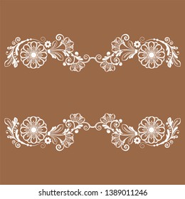 vector vintage floral  background with decorative flowers for design