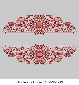 vector vintage floral  background with decorative flowers for design