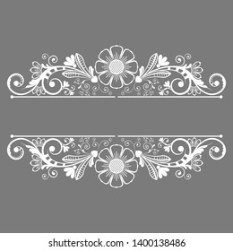 vector vintage floral  background with decorative flowers for design