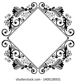 vector vintage floral  background with decorative flowers for design
