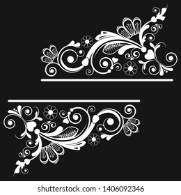 vector vintage floral  background with decorative flowers for design