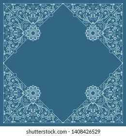 vector vintage floral  background with decorative flowers for design