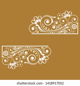 vector vintage floral  background with decorative flowers for design