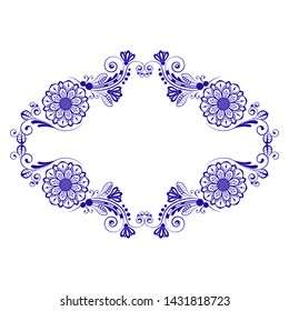 vector vintage floral  background with decorative flowers for design