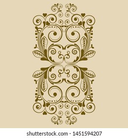 vector vintage floral  background with decorative flowers for design