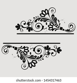 vector vintage floral  background with decorative flowers for design