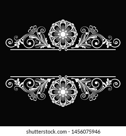 vector vintage floral  background with decorative flowers for design