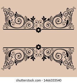 vector vintage floral  background with decorative flowers for design