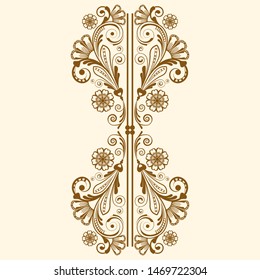 Vektor Vintage floralen Hintergrund mit dekorativen Blumen für das Design
