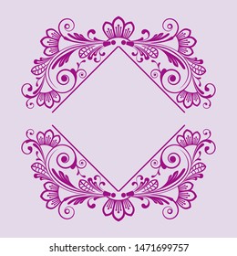vector vintage floral  background with decorative flowers for design