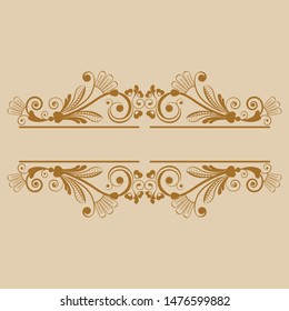 vector vintage floral  background with decorative flowers for design