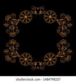 vector vintage floral  background with decorative flowers for design
