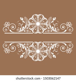 vector vintage floral  background with decorative flowers for design