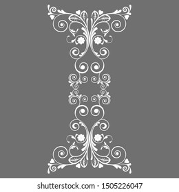 vector vintage floral  background with decorative flowers for design