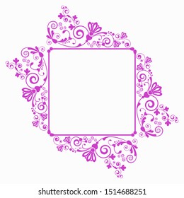 vector vintage floral  background with decorative flowers for design