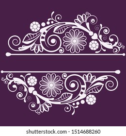vector vintage floral  background with decorative flowers for design