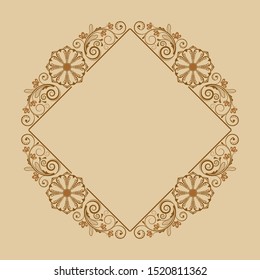 vector vintage floral  background with decorative flowers for design